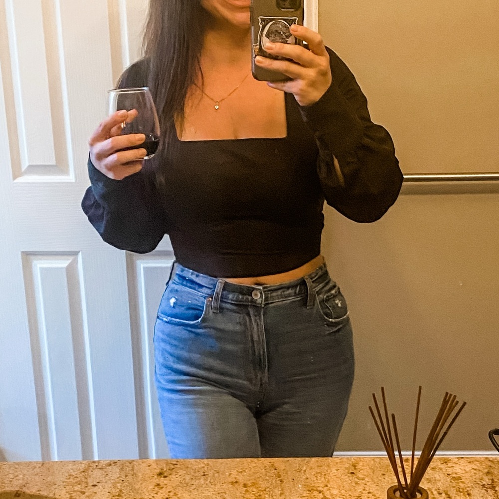 Vici black corset style top large